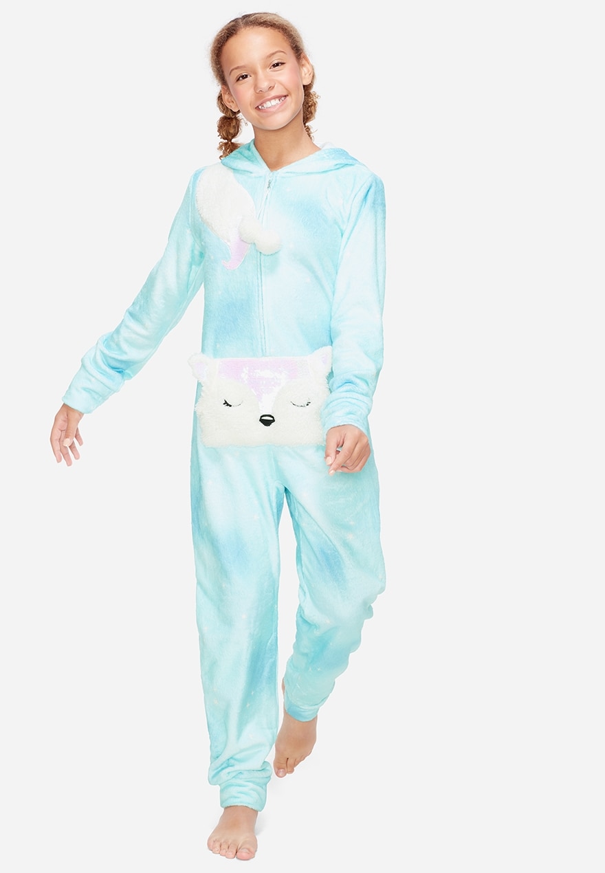 Fox flip sequin one piece