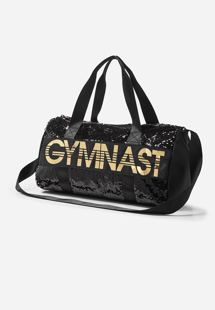 Flip sequin gym duffle bag
